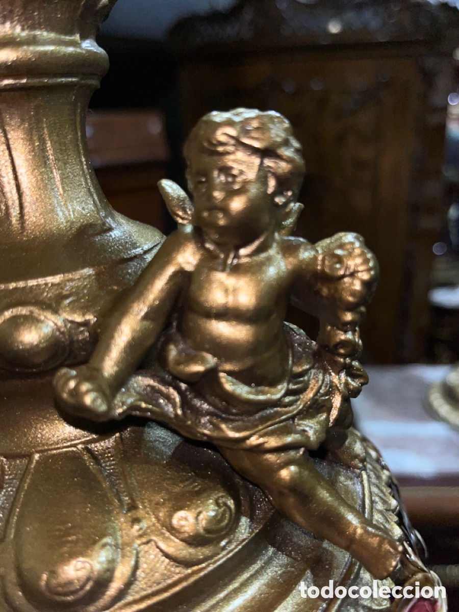 Antig&uuml;edades: Jarron de Calamina y porcelana - Foto 8