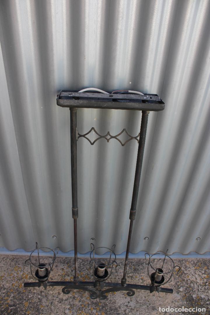 Antig&uuml;edades: lampara de techo forja - Foto 2