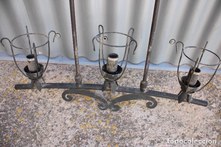 Antig&uuml;edades: lampara de techo forja - Foto 3