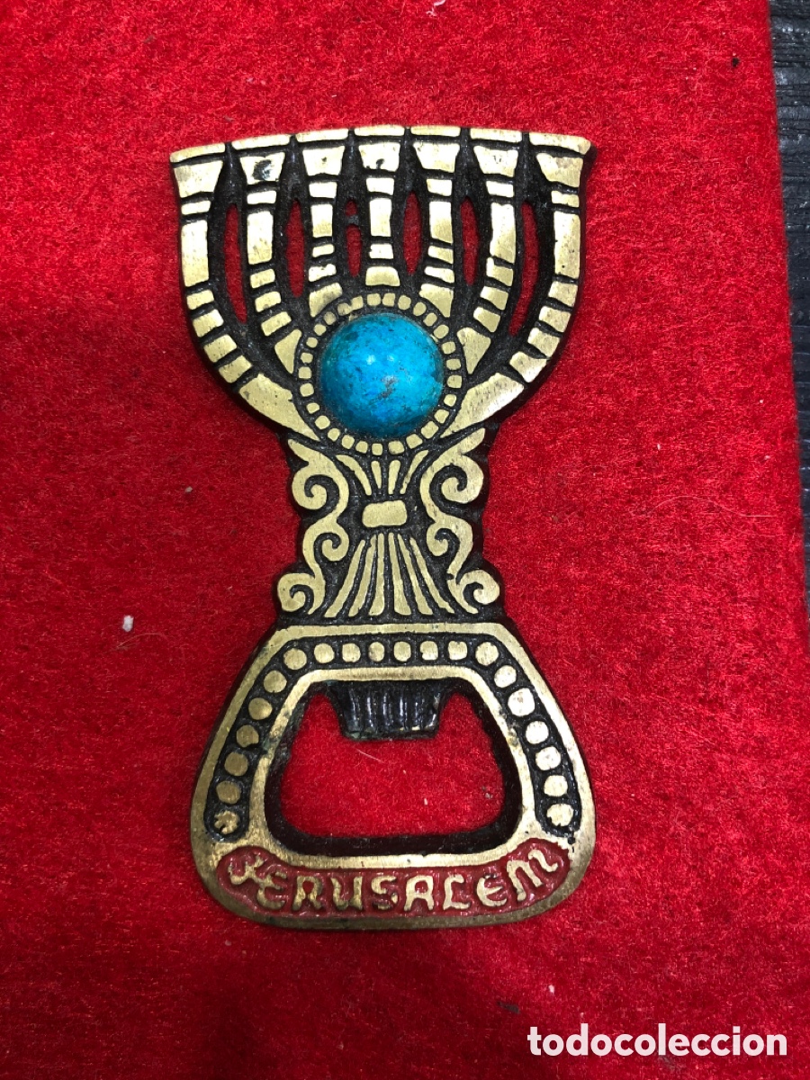 Antig&uuml;edades: Antiguo abridor Jerusalem de bronce (L88) - Foto 1