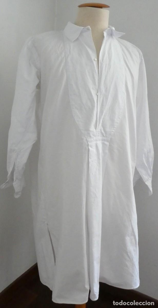 Antig&uuml;edades: CAMISA DE ALGOD&Oacute;N CON PECHERA PPIO.S.XX - Foto 4