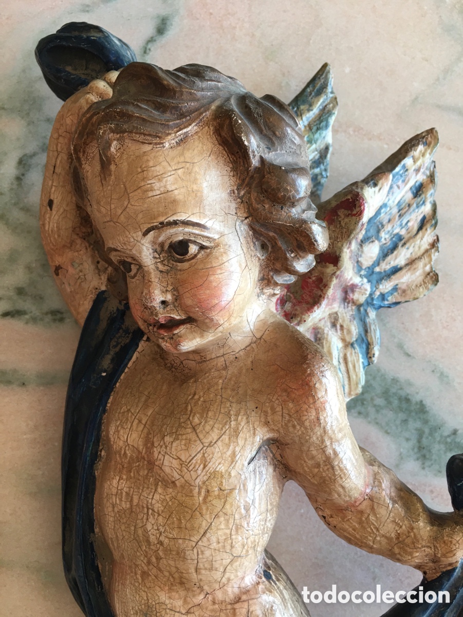 Antig&uuml;edades: PRECIOSA PAREJA DE &Aacute;NGELES - Foto 7