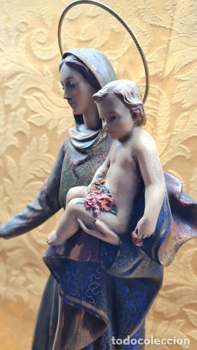 Antig&uuml;edades: VIRGEN CON NI&Ntilde;O EN BRAZOS - Foto 3