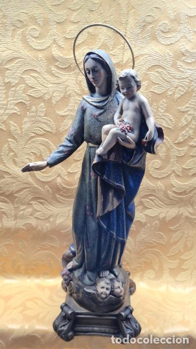 Antig&uuml;edades: VIRGEN CON NI&Ntilde;O EN BRAZOS - Foto 1