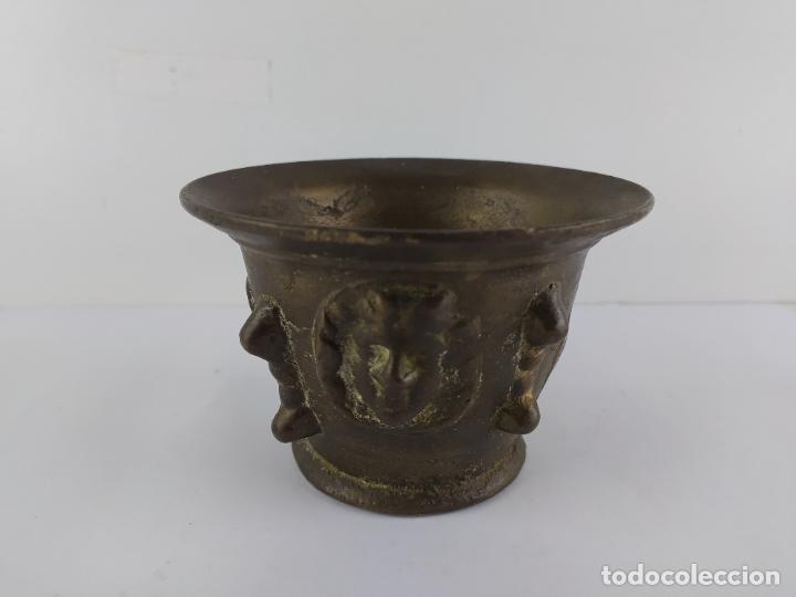Antig&uuml;edades: Antiguo mortero de bronce - Foto 1