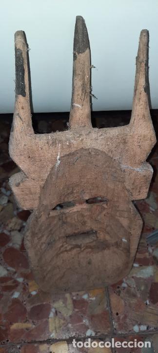 Antig&uuml;edades: MASCARA DE MADERA,54 x 23 CMS. - Foto 2