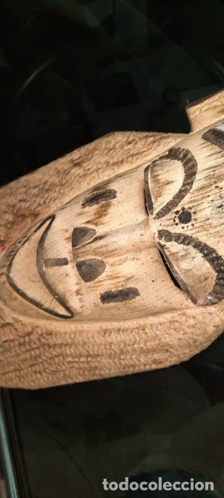 Antig&uuml;edades: MASCARA DE MADERA,54 x 23 CMS. - Foto 6