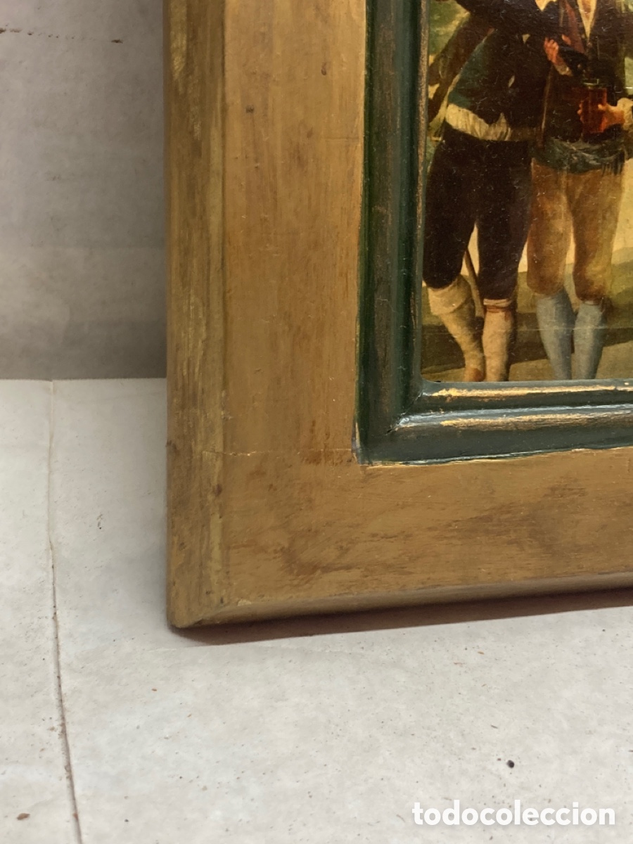 Antig&uuml;edades: Marco con l&aacute;mina - Foto 2