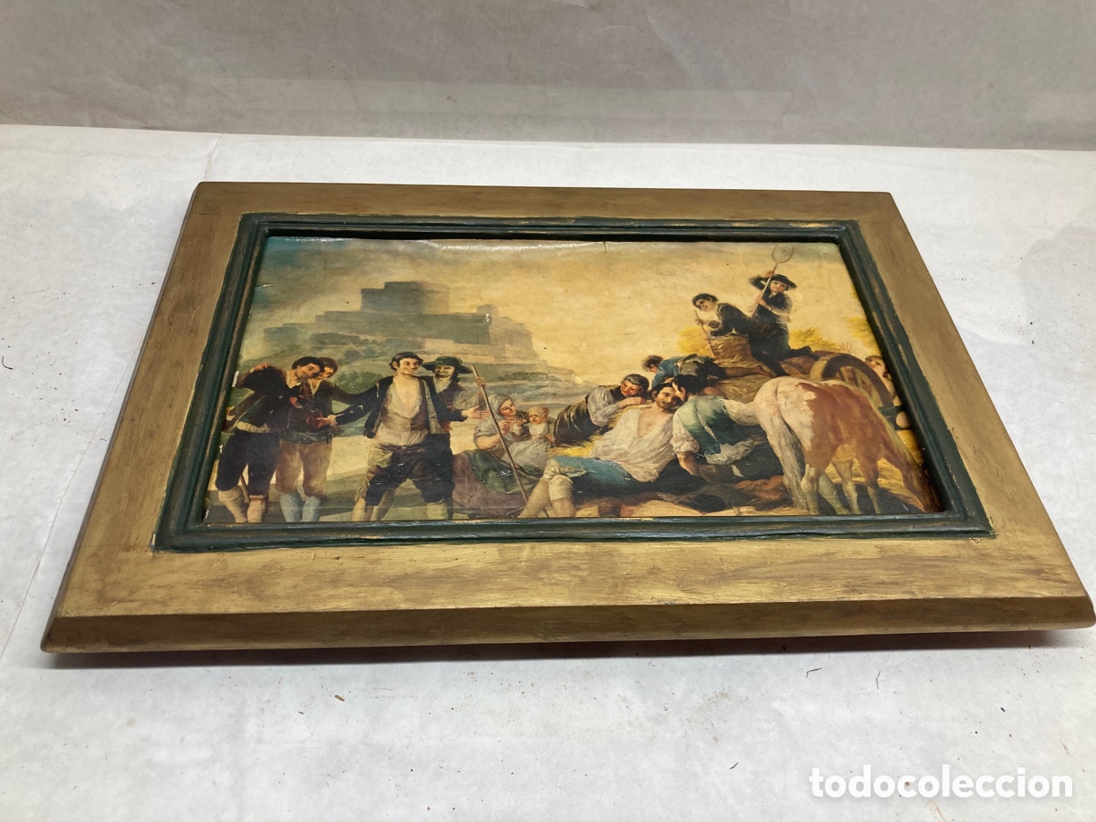 Antig&uuml;edades: Marco con l&aacute;mina - Foto 3