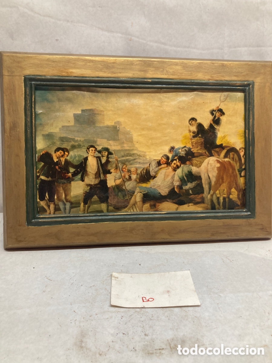 Antig&uuml;edades: Marco con l&aacute;mina - Foto 1
