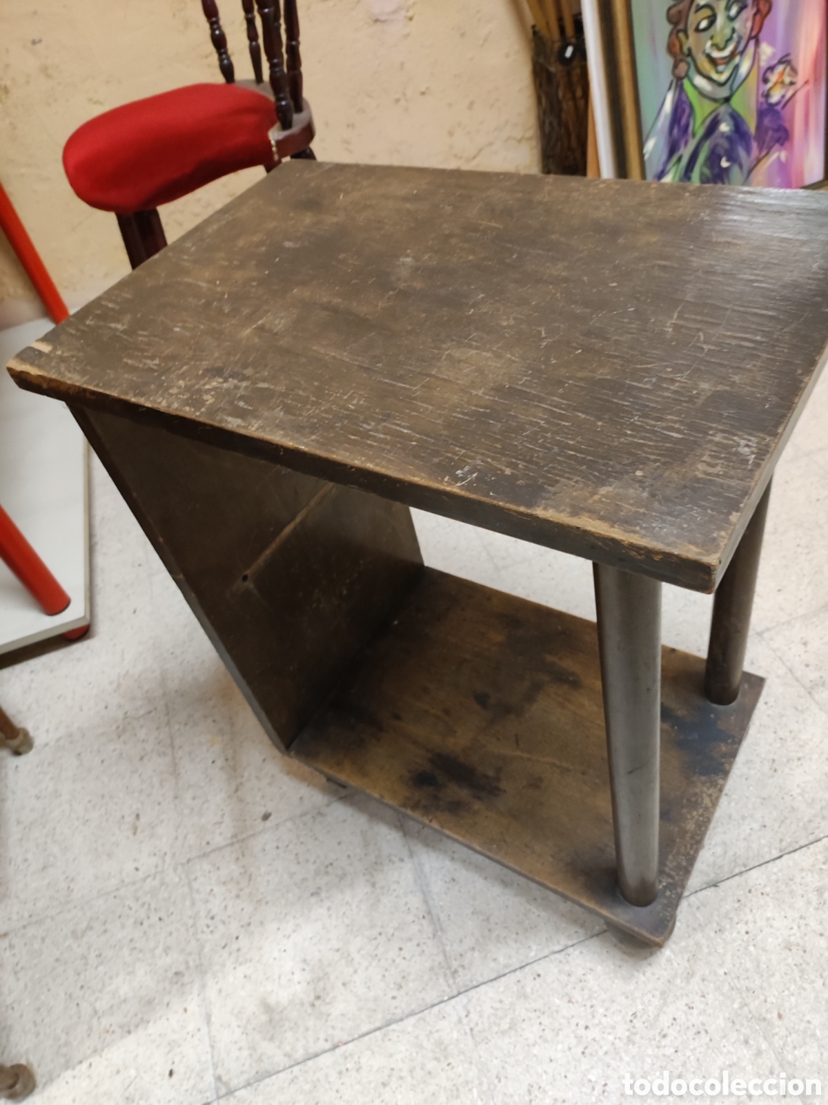 Antig&uuml;edades: Mesita auxiliar - Foto 5