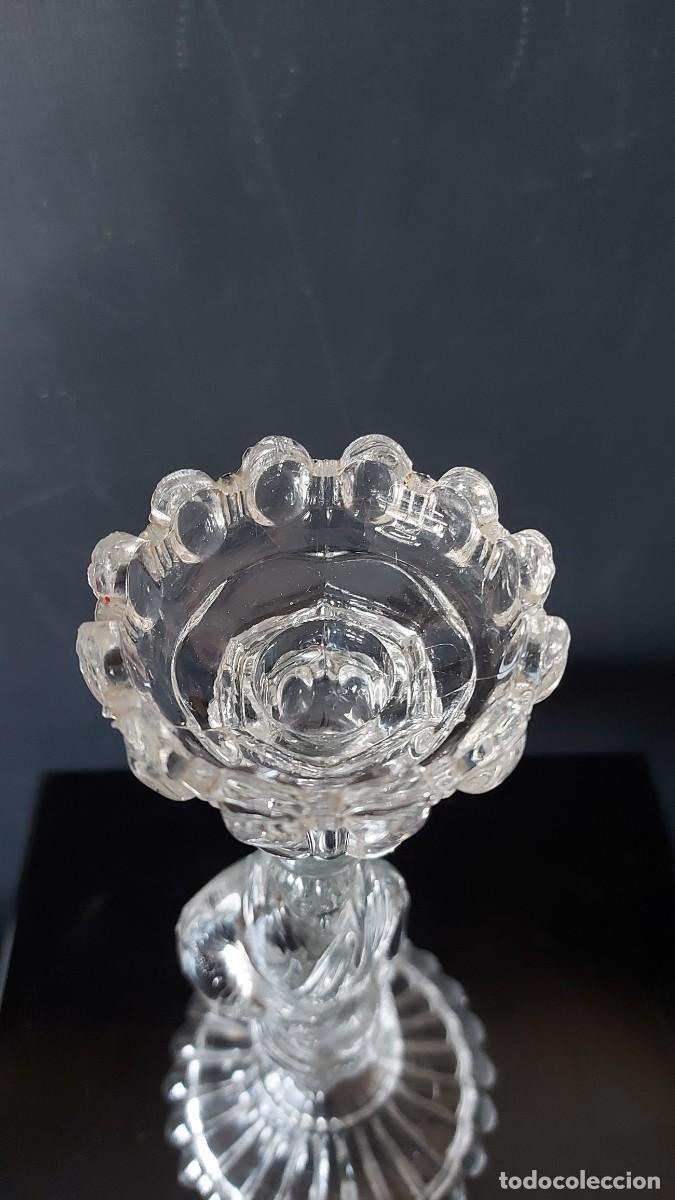 Antig&uuml;edades: CANDELERO - CANDELABRO DE CRISTAL - Foto 6