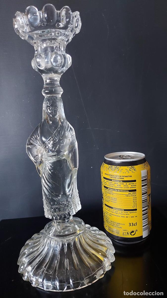 Antig&uuml;edades: CANDELERO - CANDELABRO DE CRISTAL - Foto 10