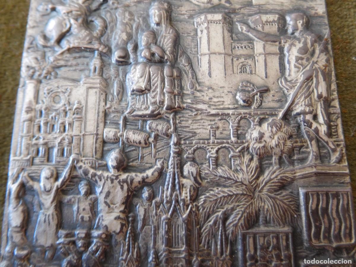 Antig&uuml;edades: Marco antiguo con placa de plata Catalunya - Foto 4
