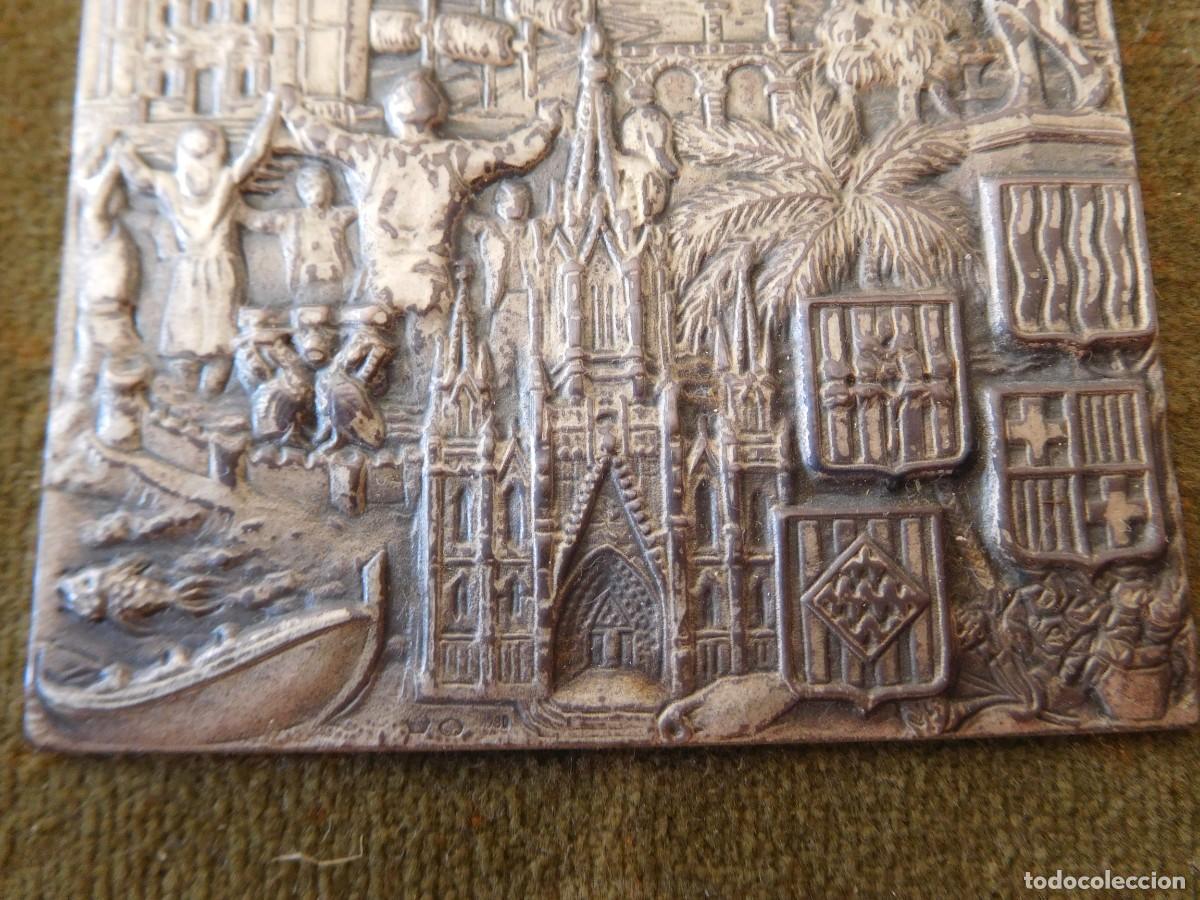 Antig&uuml;edades: Marco antiguo con placa de plata Catalunya - Foto 5
