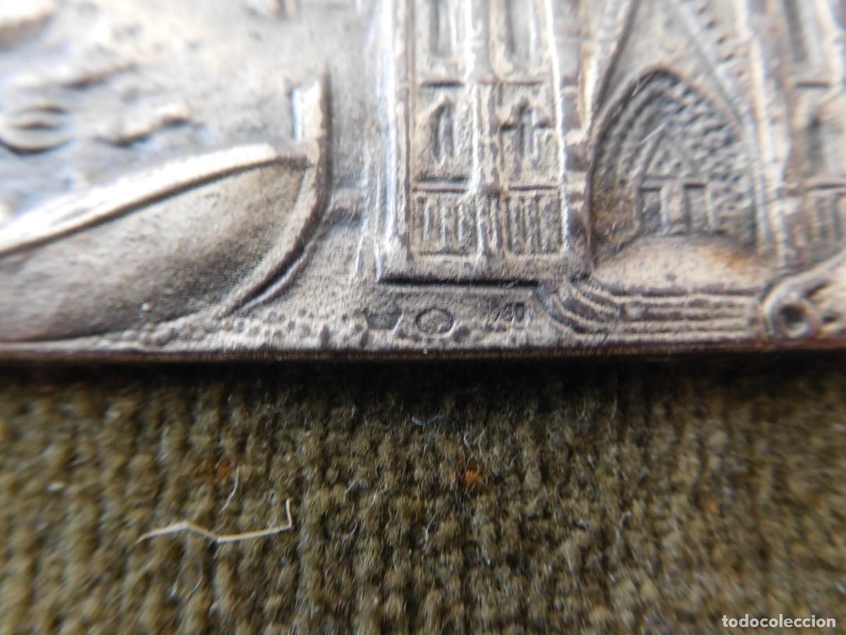 Antig&uuml;edades: Marco antiguo con placa de plata Catalunya - Foto 6