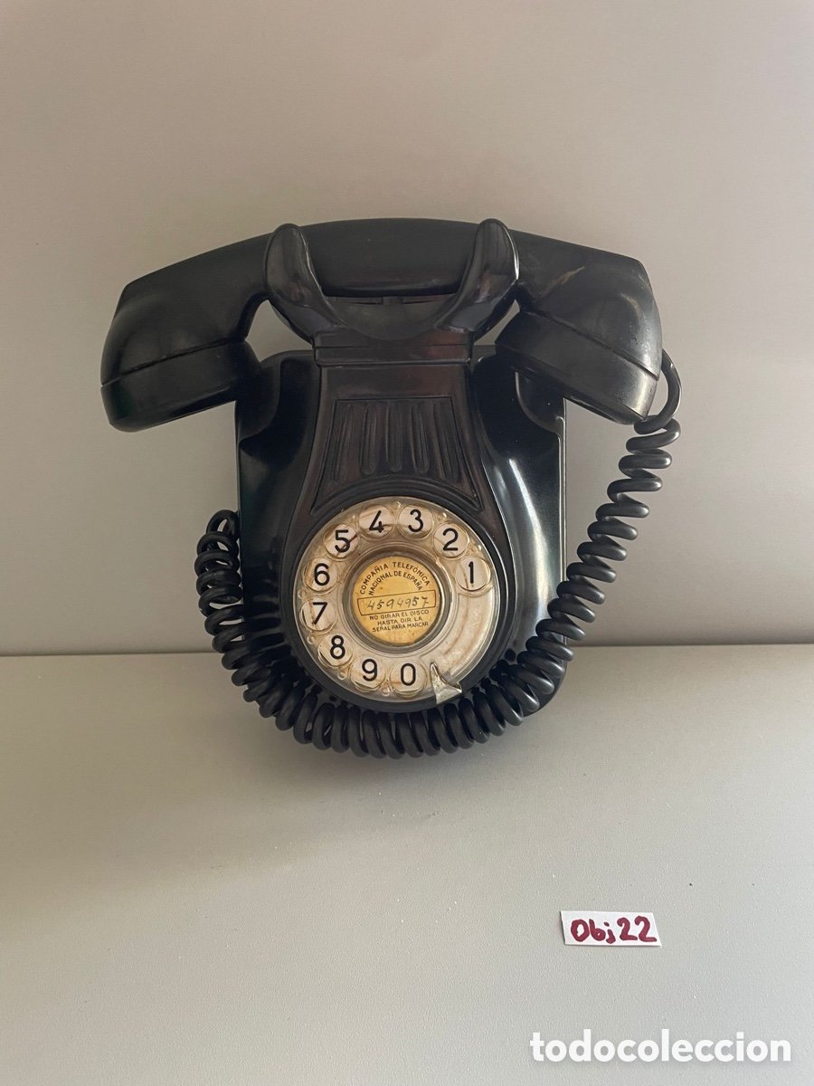 antiguo teléfono de baquelita - Compra venta en todocoleccion