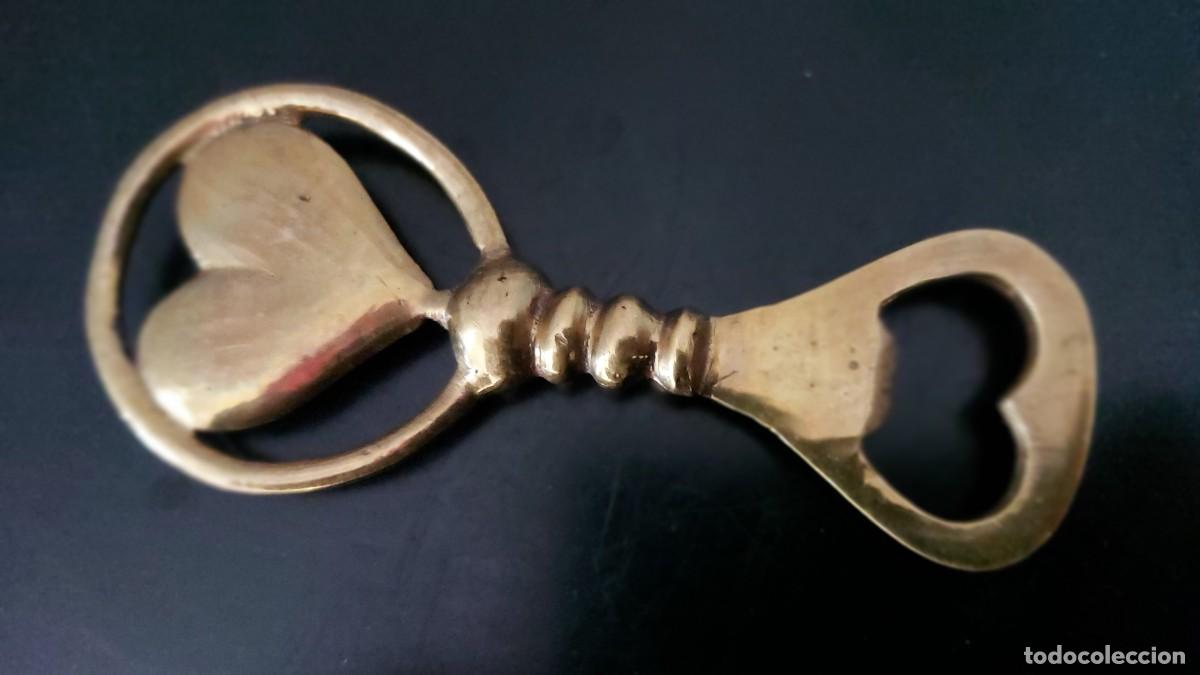 Antig&uuml;edades: ABRIDOR BRONCE CORAZON - Foto 2