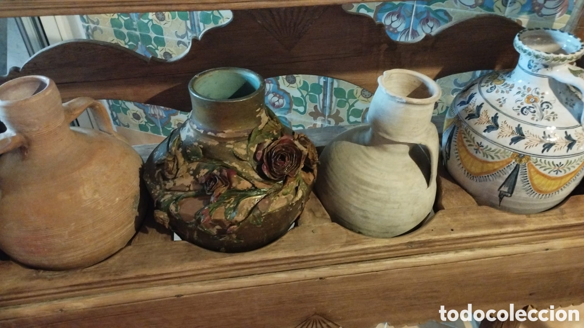 Antig&uuml;edades: Cantarero antiguo con sus cantaros - Foto 3