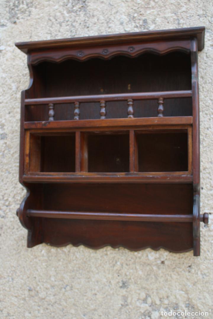 Antig&uuml;edades: repisa de cocina en madera maciza tropical - Foto 2