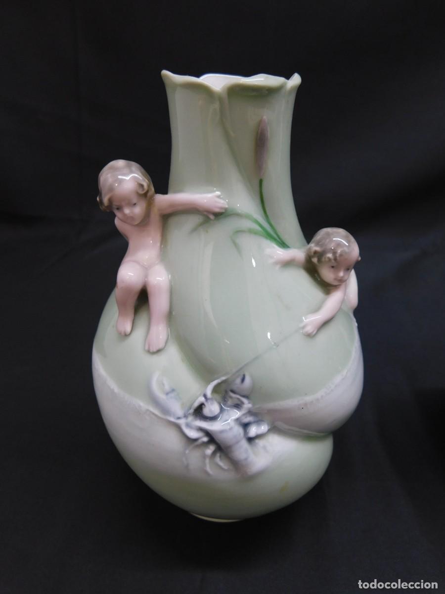Antig&uuml;edades: PAREJA DE PORCELANAS - Foto 2