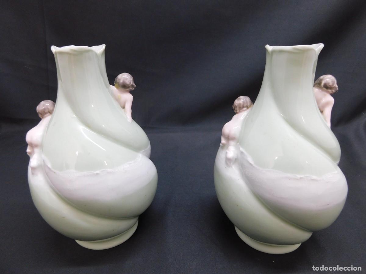 Antig&uuml;edades: PAREJA DE PORCELANAS - Foto 5