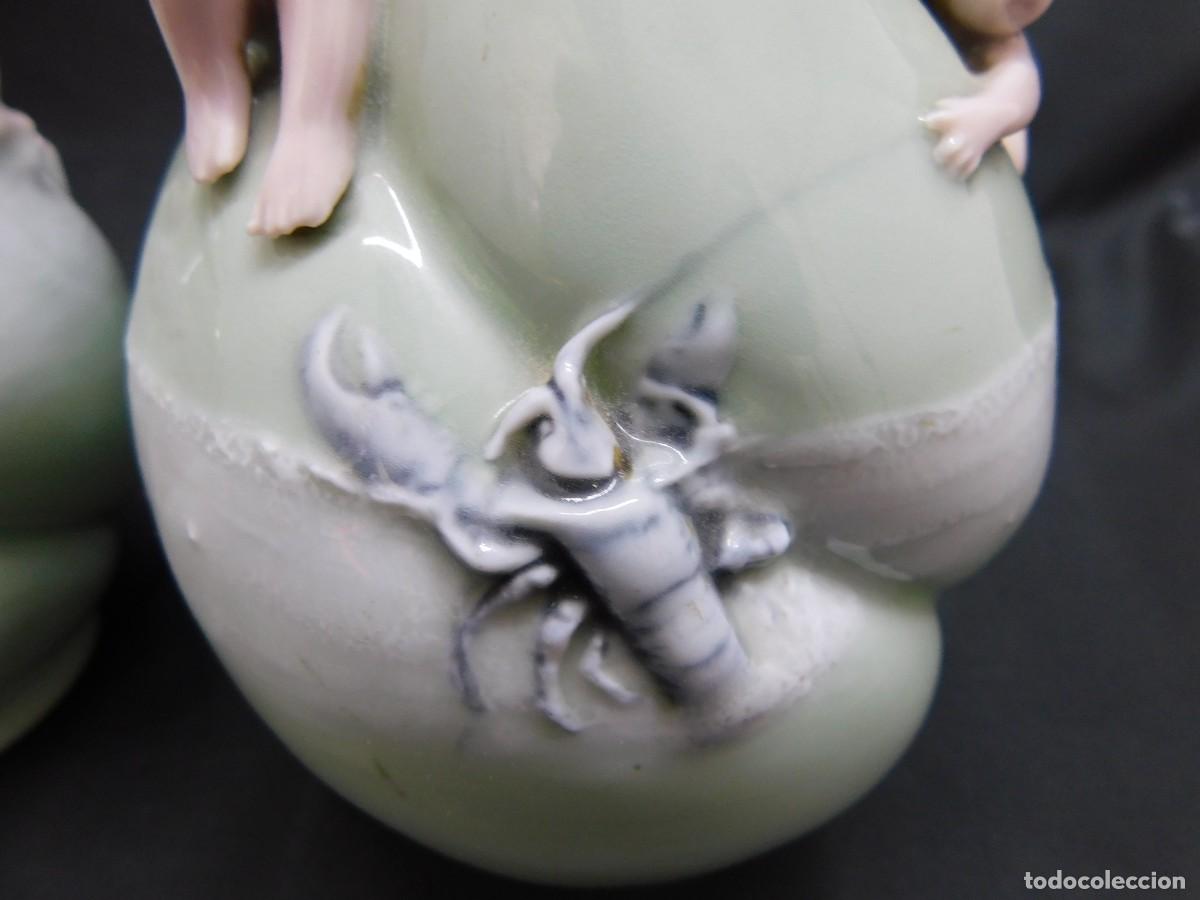 Antig&uuml;edades: PAREJA DE PORCELANAS - Foto 8