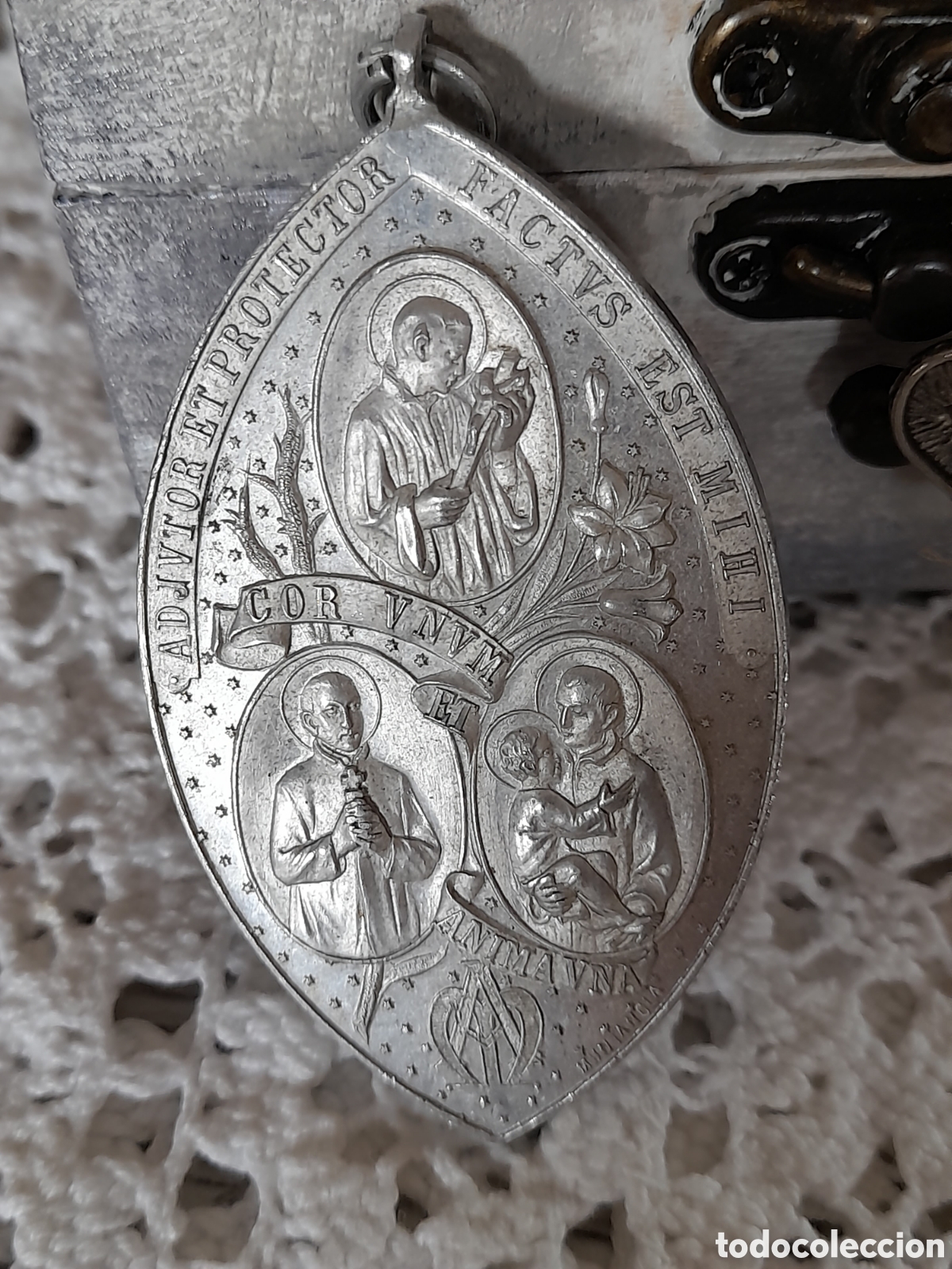Antig&uuml;edades: MEDALLA DE ALUMINIO 7 CM - Foto 2