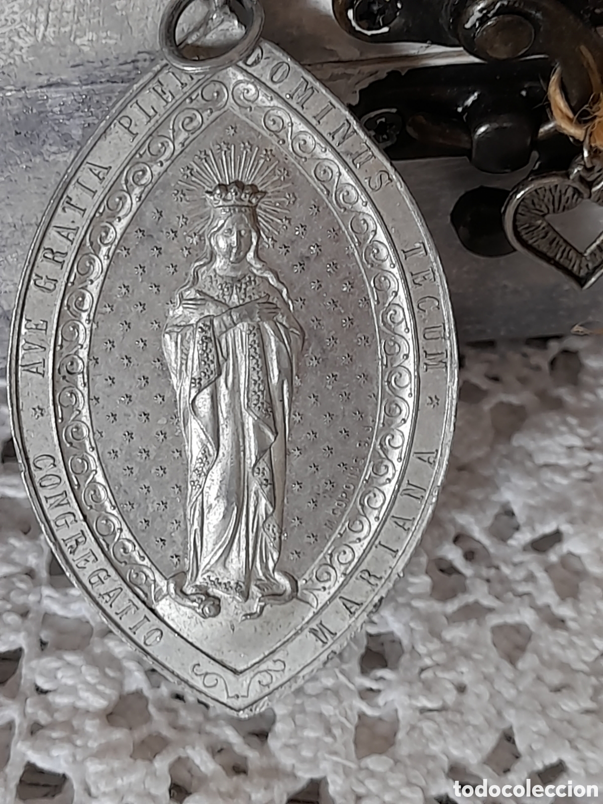 Antig&uuml;edades: MEDALLA DE ALUMINIO 7 CM - Foto 3