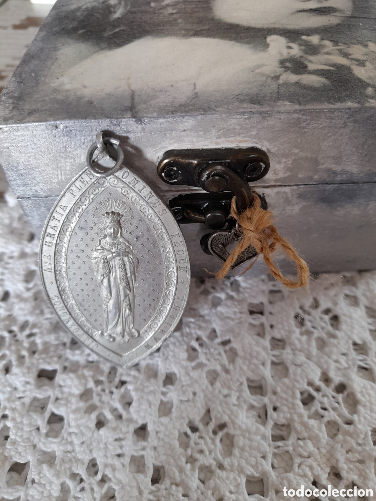 Antig&uuml;edades: MEDALLA DE ALUMINIO 7 CM - Foto 1