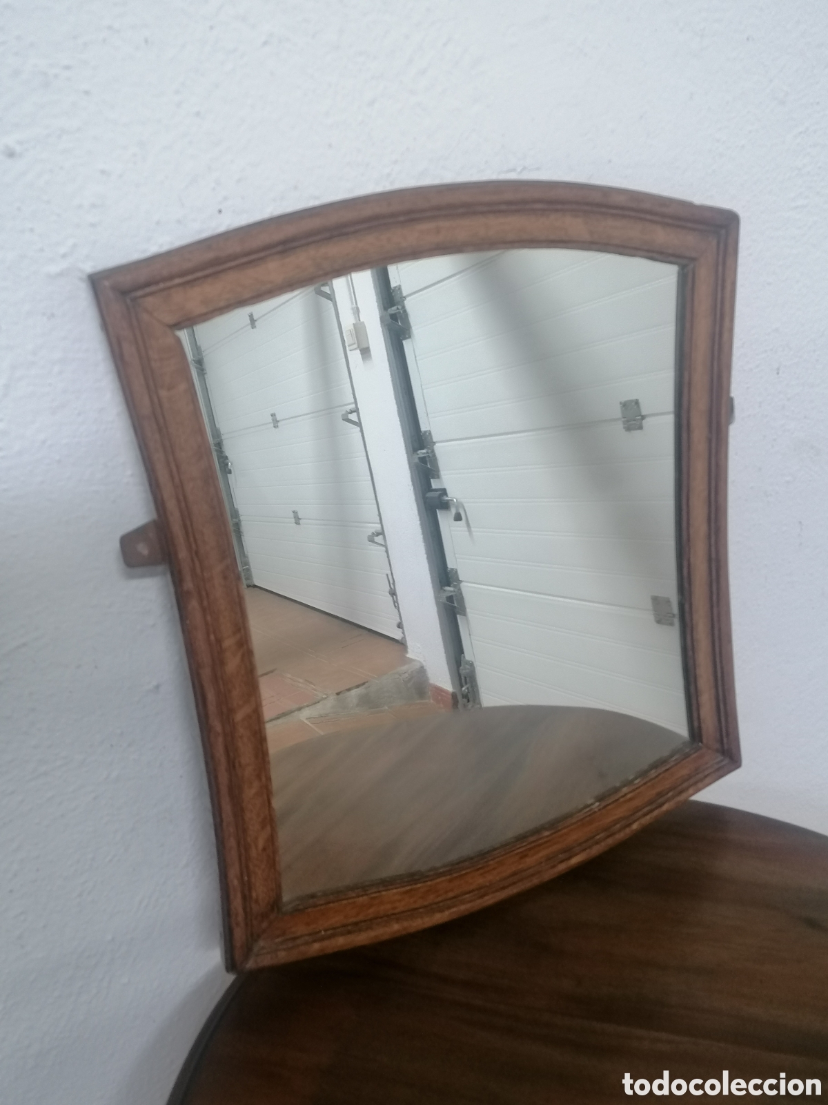 Antig&uuml;edades: Espejo de roble antiguo - Foto 1
