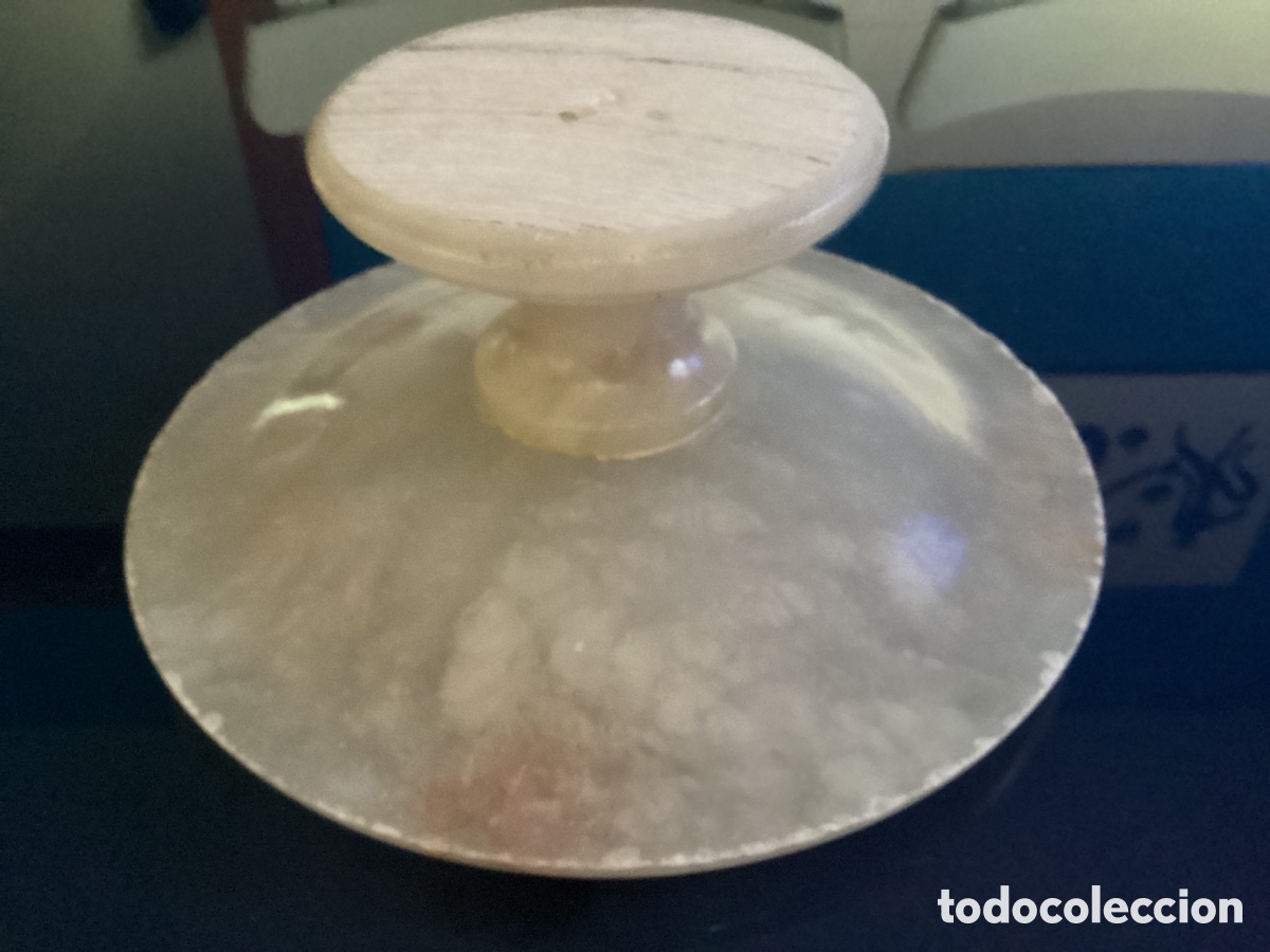 Antig&uuml;edades: Centro de mesa con pie de alabastro - Foto 4
