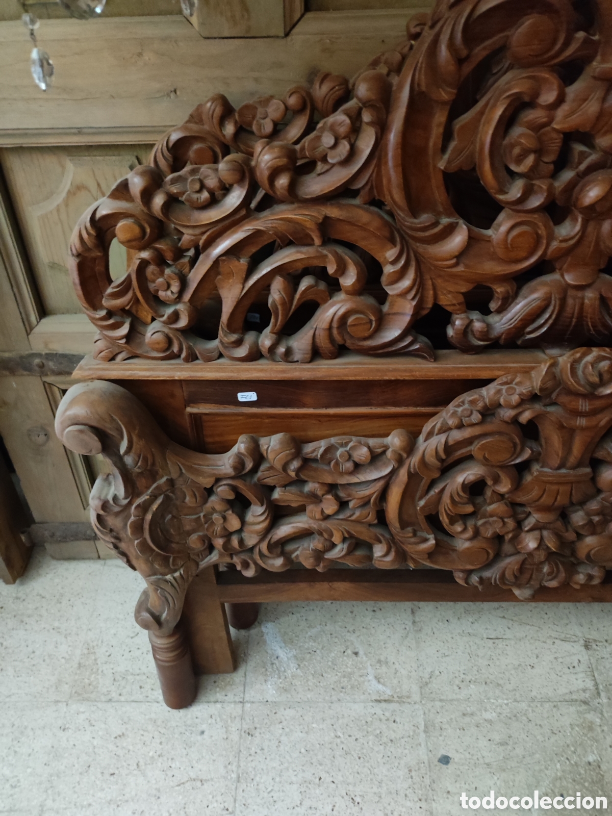 Antig&uuml;edades: Cama tallada - Foto 7