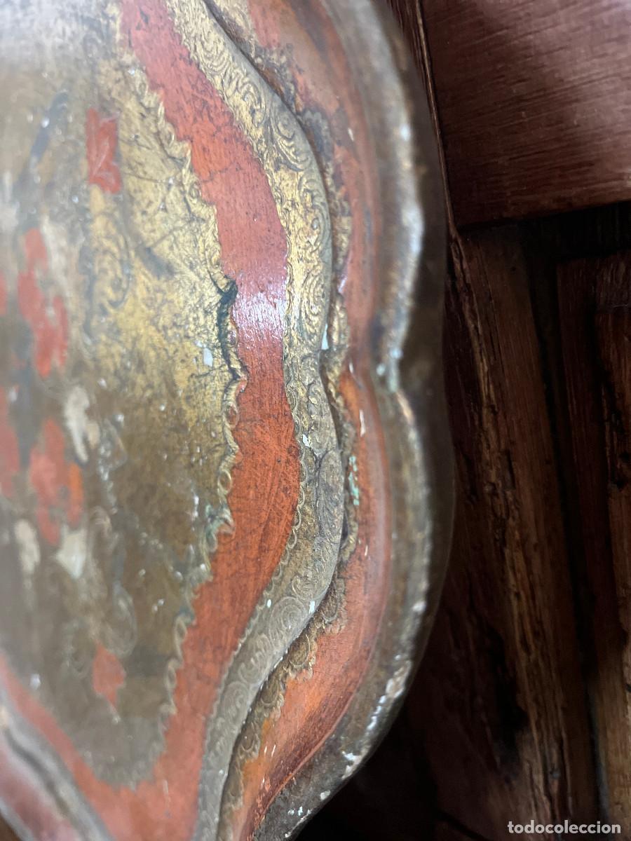 Antig&uuml;edades: Bandeja policromada 40 cm - Foto 3