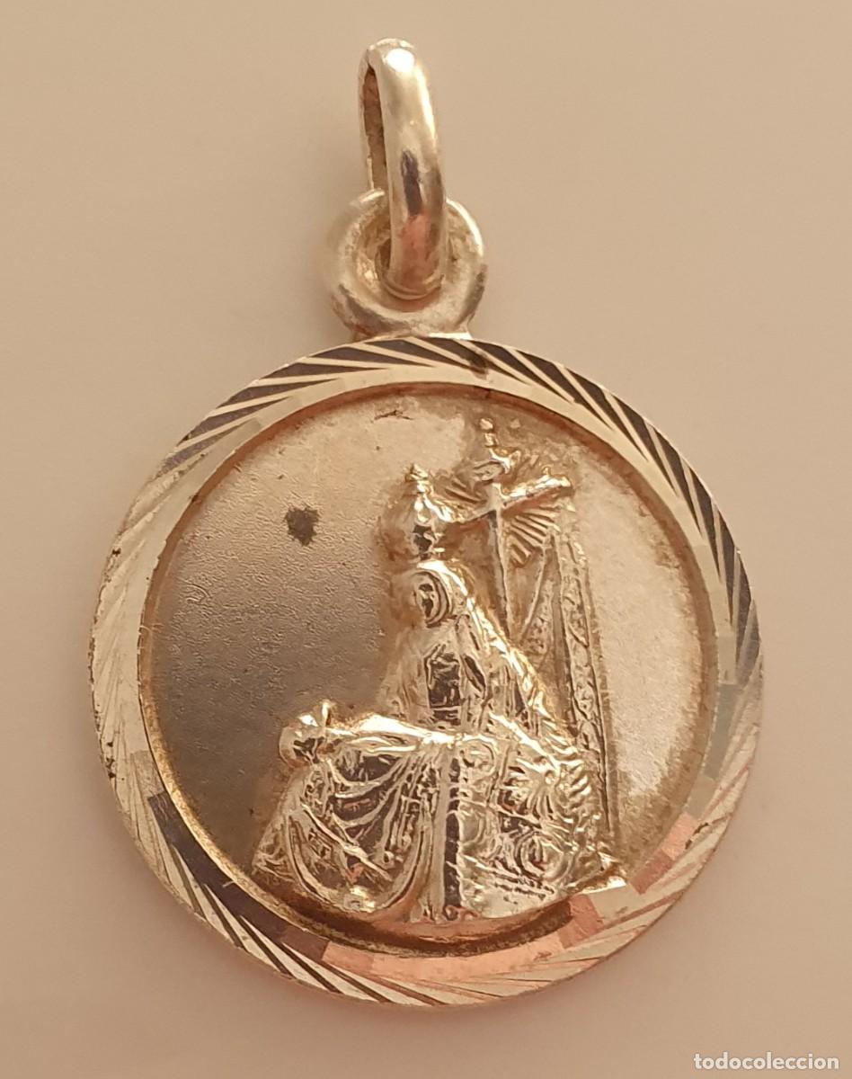 Antig&uuml;edades: medalla de plata de ley virgen dolorosa - Foto 1