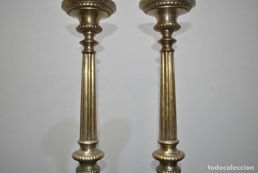 Antig&uuml;edades: HACHEROS DE BRONCE VIRGEN Y SAN ANTONIO - Foto 3