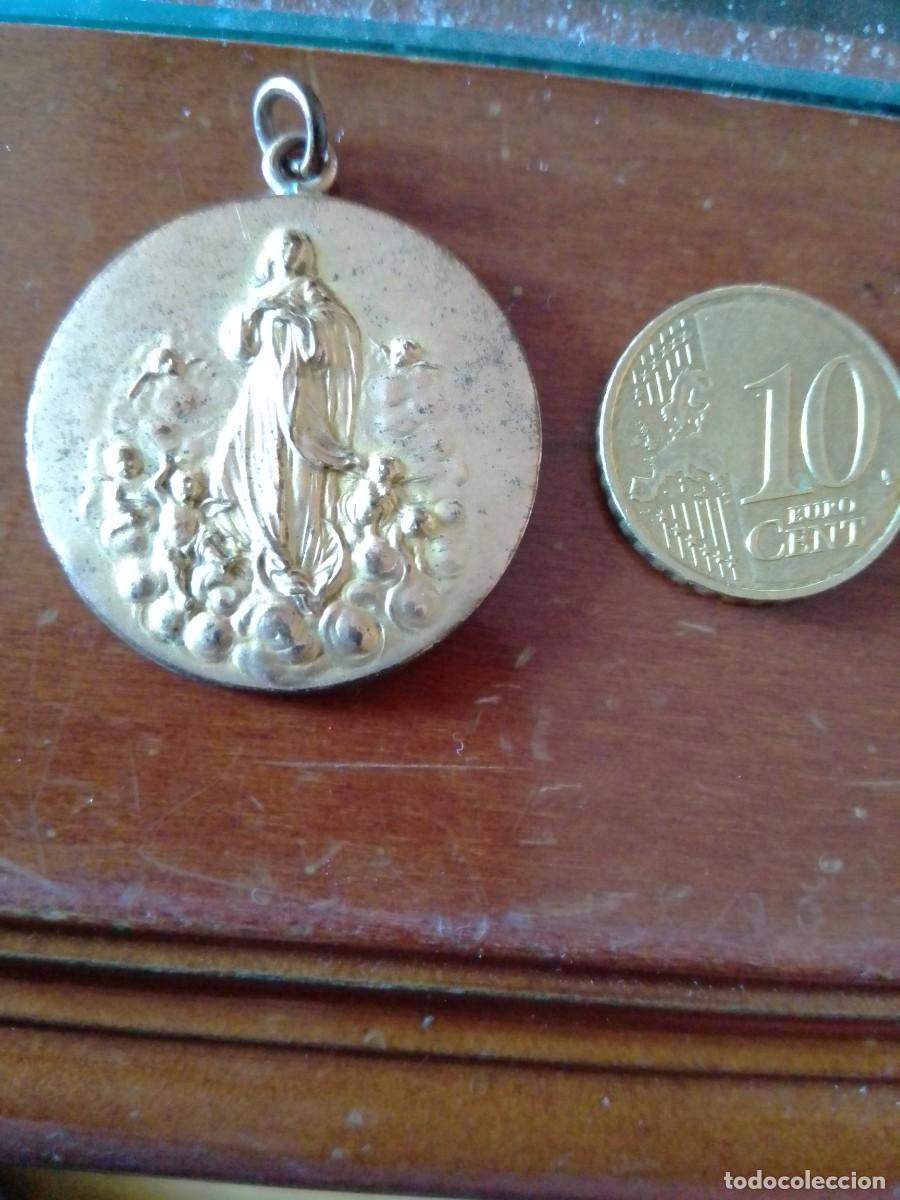 Antig&uuml;edades: MEDALLA VIRGEN INMACULADA CON ANGELES - Foto 3