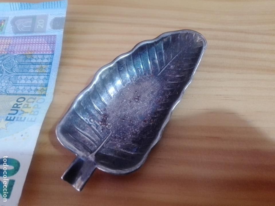 Antig&uuml;edades: Cenicero de alpaca plateada - Foto 1