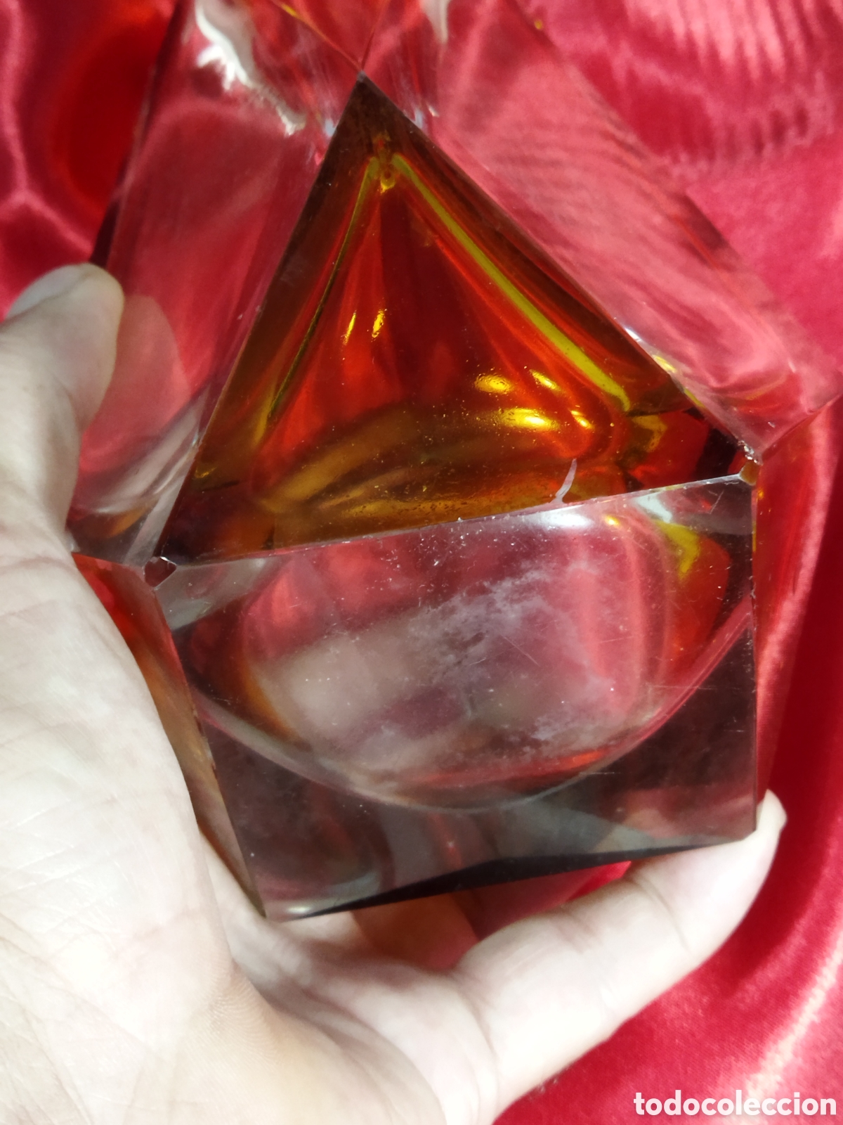 Antig&uuml;edades: Florero cristal Murano - Foto 6