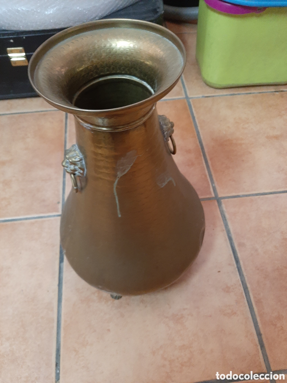Antig&uuml;edades: PARAGUERO DE LATON ref ALF - Foto 2