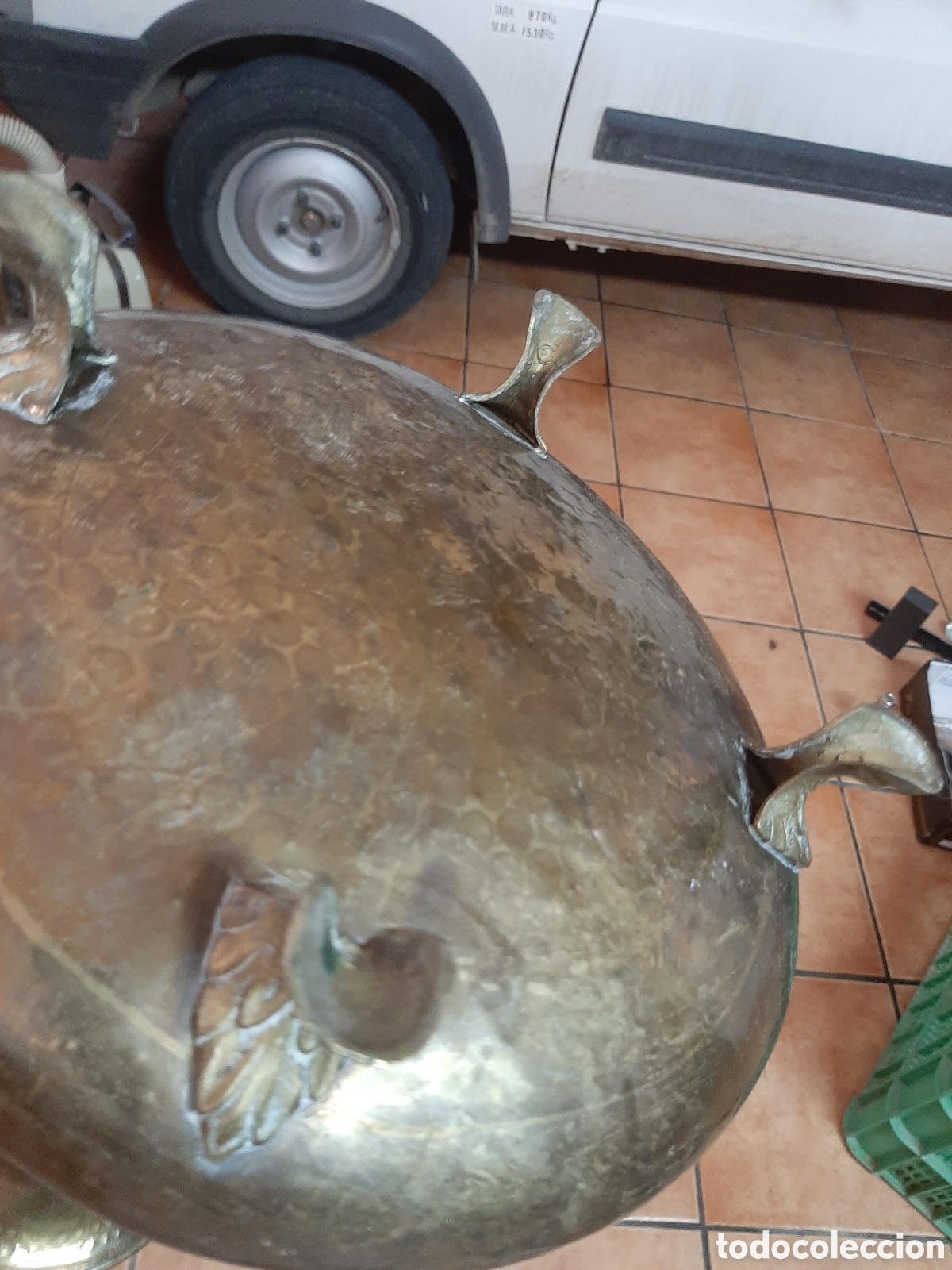 Antig&uuml;edades: PARAGUERO DE LATON ref ALF - Foto 4