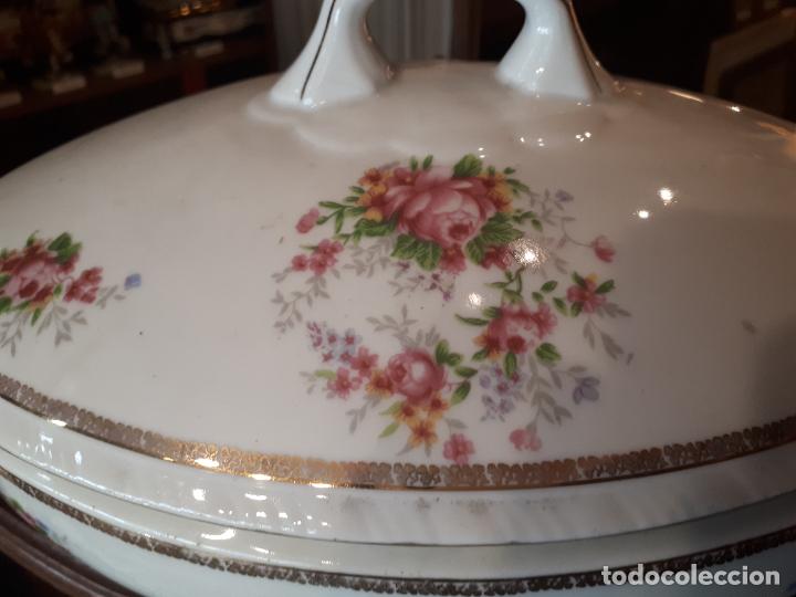 Antig&uuml;edades: Sopera de porcelana de Santa Clara, Vigo. - Foto 4