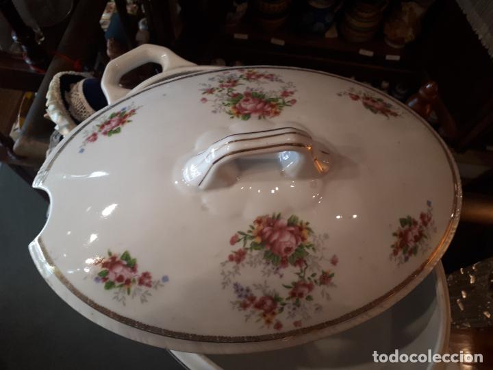 Antig&uuml;edades: Sopera de porcelana de Santa Clara, Vigo. - Foto 5