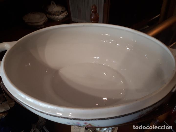 Antig&uuml;edades: Sopera de porcelana de Santa Clara, Vigo. - Foto 7