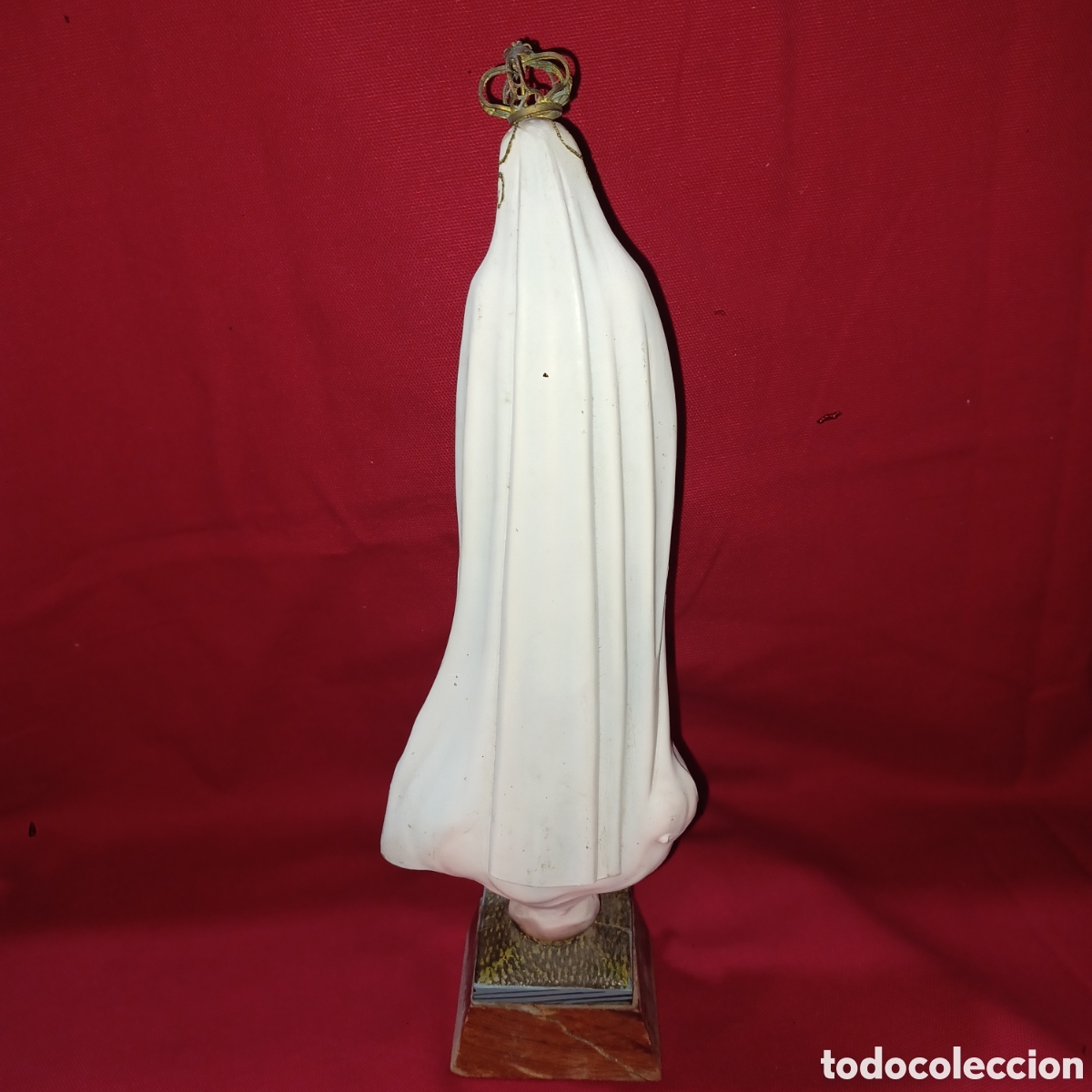 Antig&uuml;edades: Virgen del rosario de Fatima de estuco - Foto 4