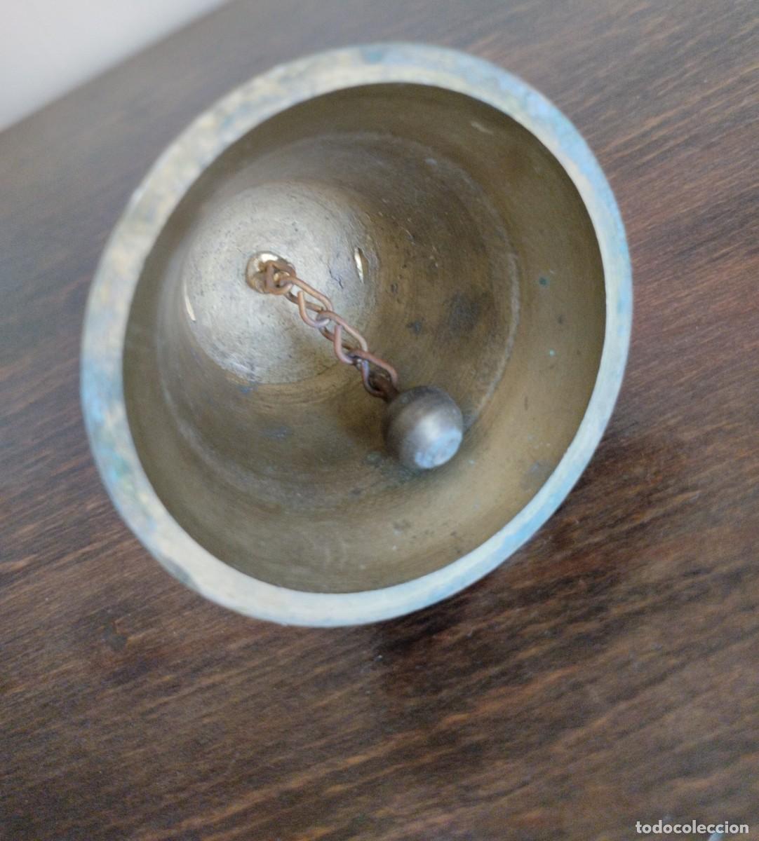 Antig&uuml;edades: Antigua campana de mesa de llamada al servicio - Foto 10