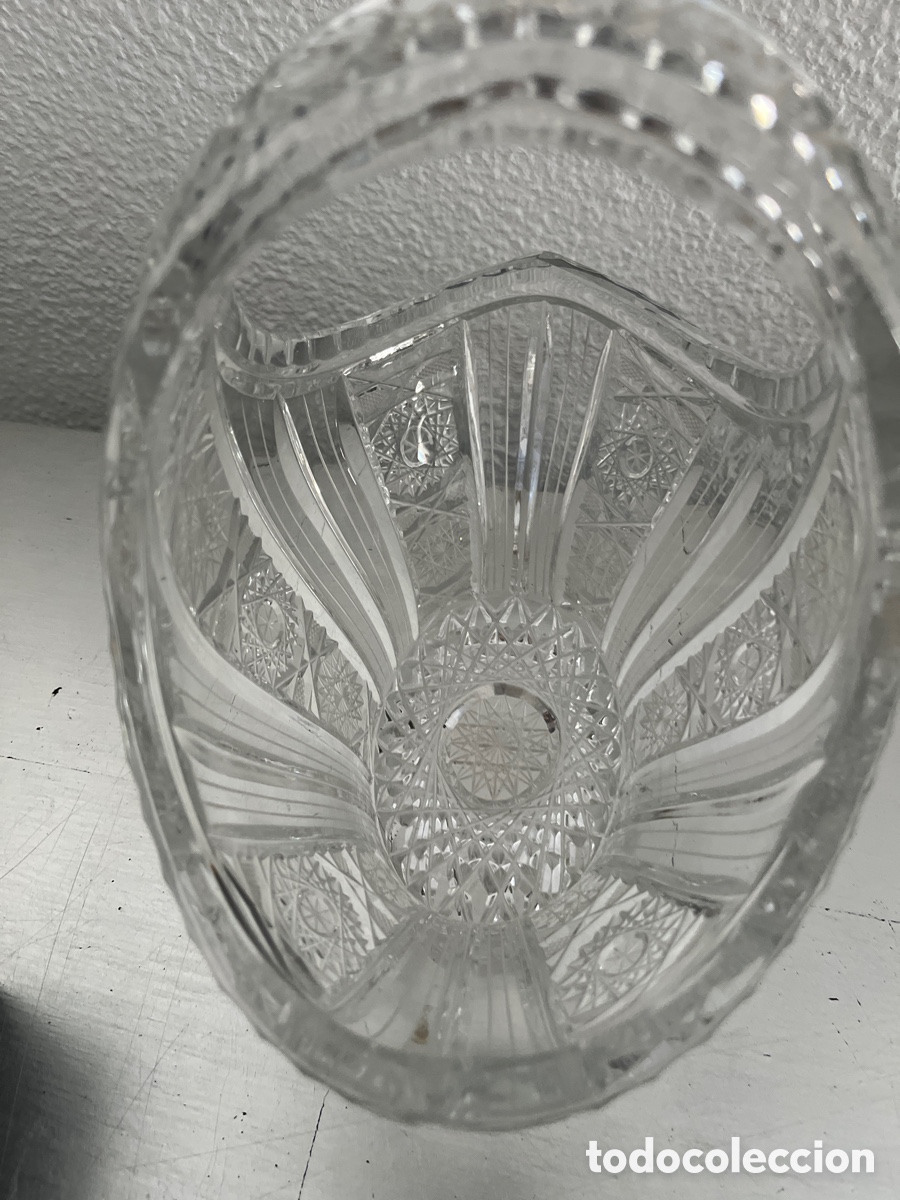 Antig&uuml;edades: Cesta cristal de bohemia tallado - Foto 3