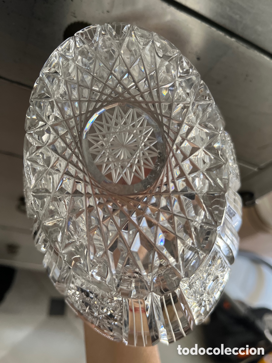 Antig&uuml;edades: Cesta cristal de bohemia tallado - Foto 4