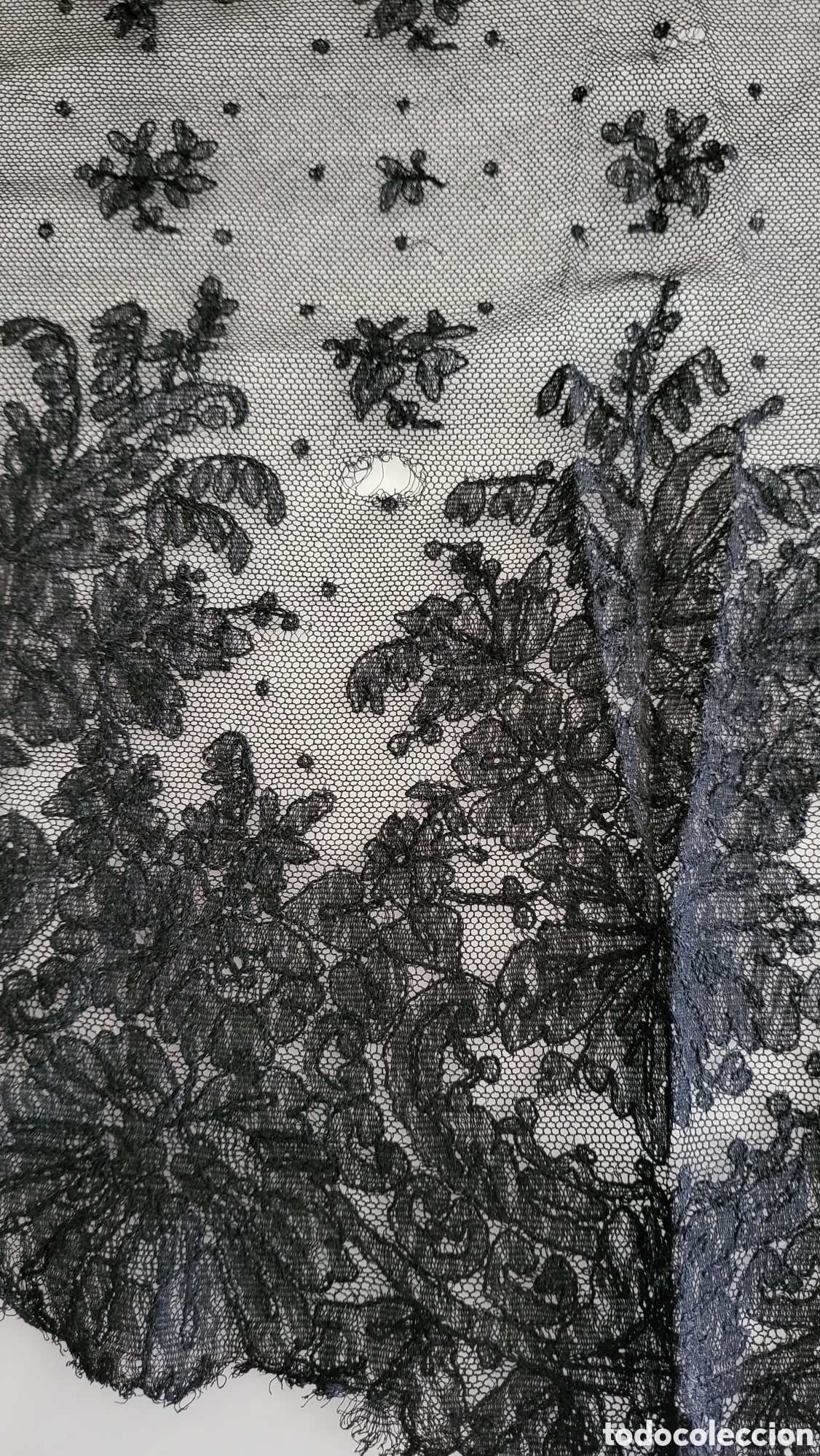 Antig&uuml;edades: ANTIGUO PICO DE ENCAJE SIGLO XIX - Foto 12