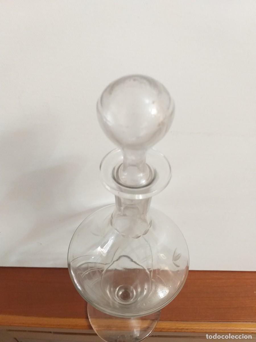 Antig&uuml;edades: antigua licorera cristal tallado - Foto 4